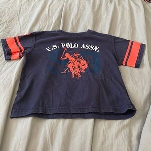 U.S.Polo Assn Navy Orange T-Shirt Boy Toddler​​​​​​​​​​​